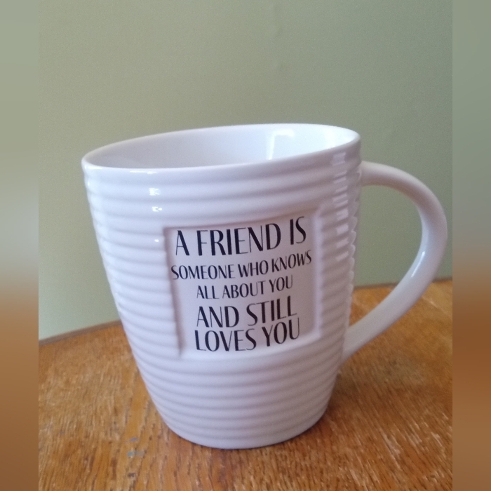 Charming White Friendship Mug